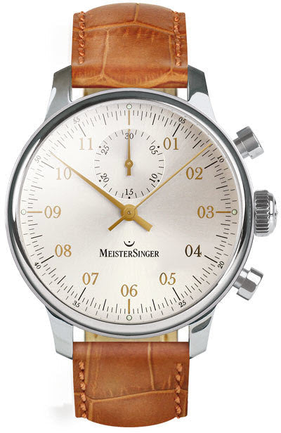 MeisterSinger Watch Singular D MM401G Croco Print Cognac Image 1