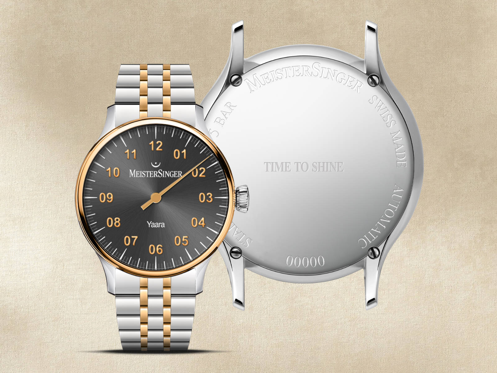 MeisterSinger Yaara Grey Gold Watch YA907G Image 4