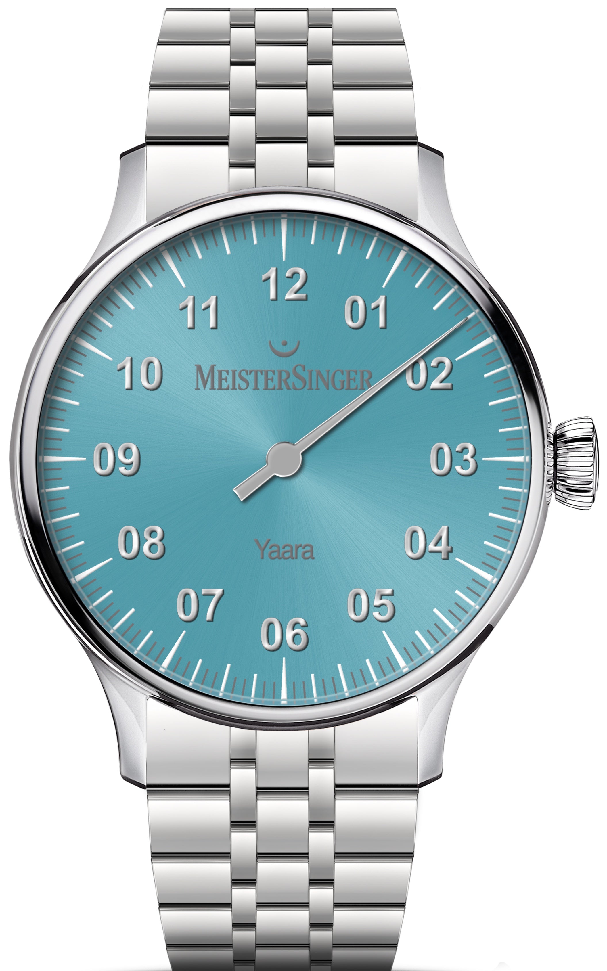 MeisterSinger Yaara Ice Blue Silver Watch YA914S Image 1