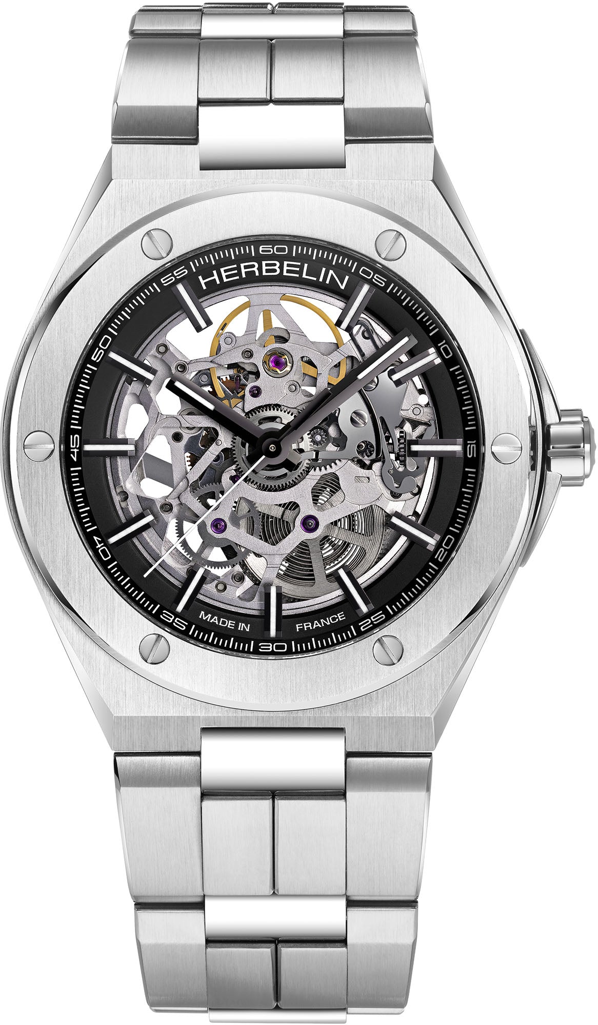 Herbelin Watch Cap Camarat Skeleton 1845BSQ14