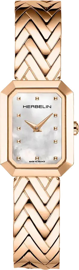 Herbelin Watch Octogone Rose Gold PVD 17446BPR19