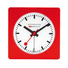 Mondaine Alarm Cube Clock Red 7cm A996.ALIG.30SBB Image 1