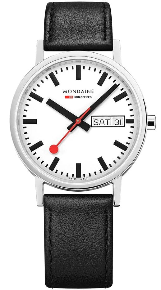 Mondaine Classic Day Date Vegan Grape Leather Watch A667.30314.11SBBV Image 2
