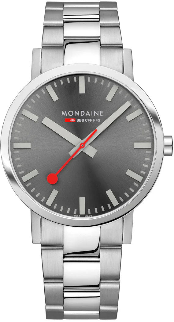 Mondaine Classic Grey Mens Watch MDN-488 Image 2