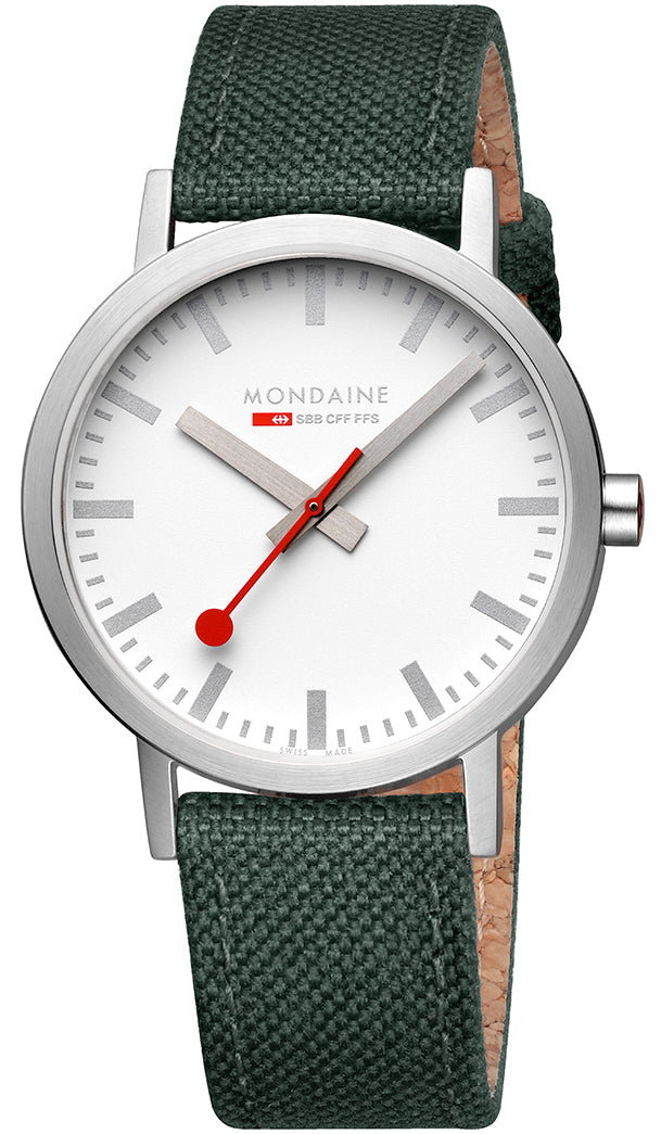 Mondaine Classic Park Green Textile Watch A660.30360.17SBS Image 1