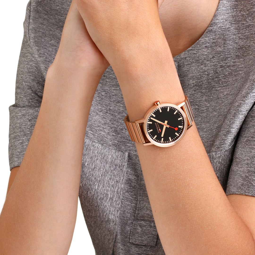 Mondaine Classic Rose Gold Watch MDN-382 Image 5