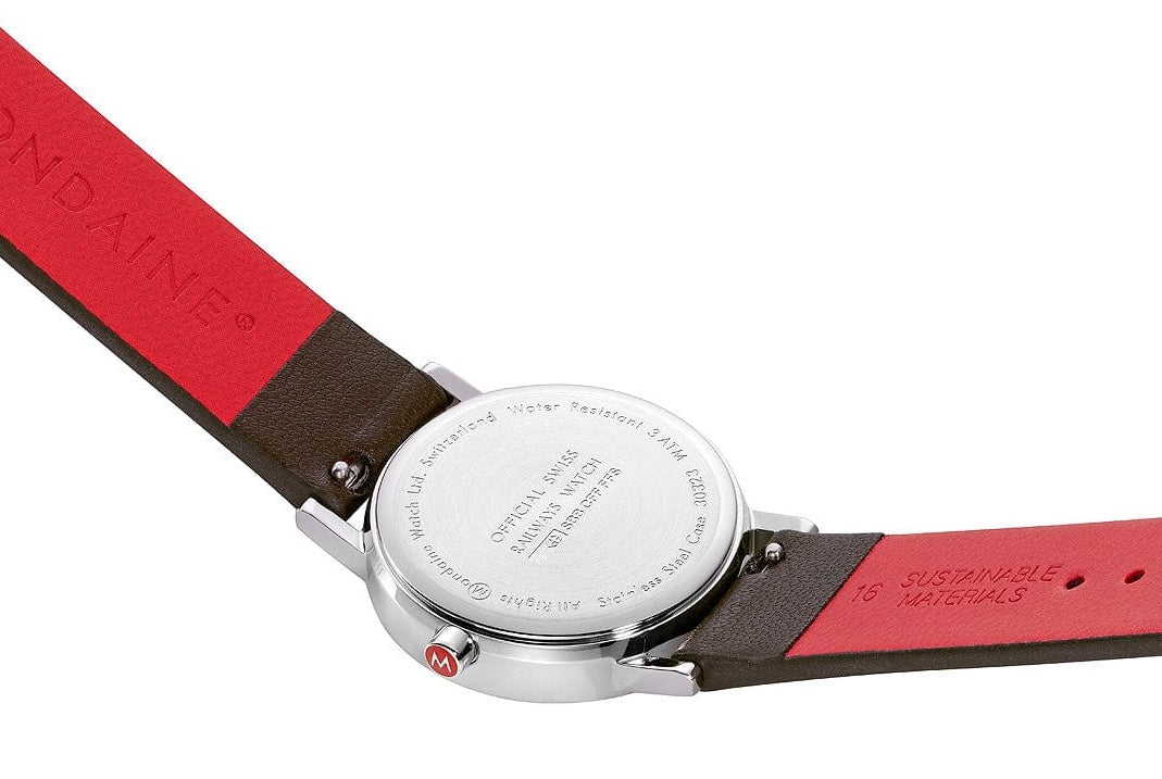 Mondaine Classic Vegan Grape Leather Watch A658.30323.11SBGV Image 5