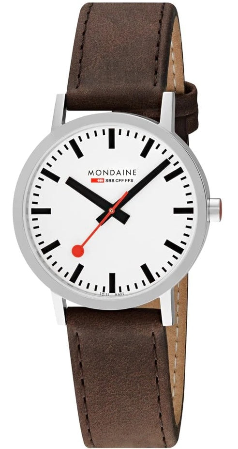Mondaine Classic Vegan Grape Leather Watch MDN-395 Image 1