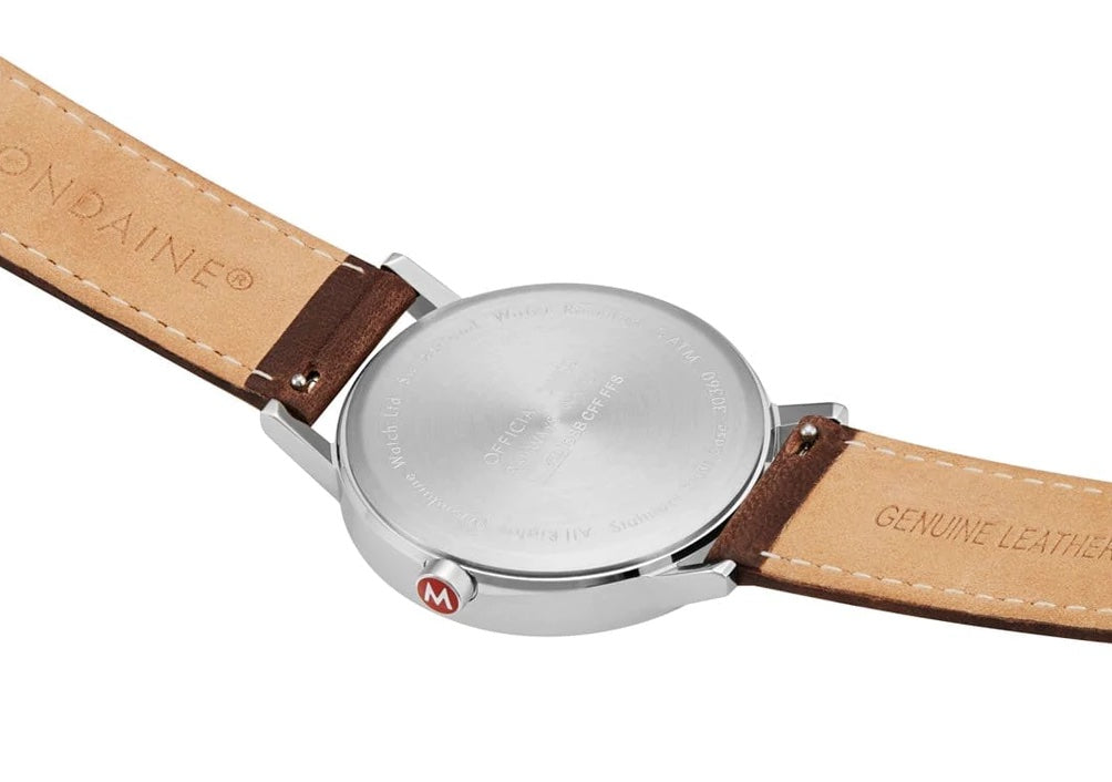 Mondaine Classic Vegan Grape Leather Watch MDN-395 Image 3