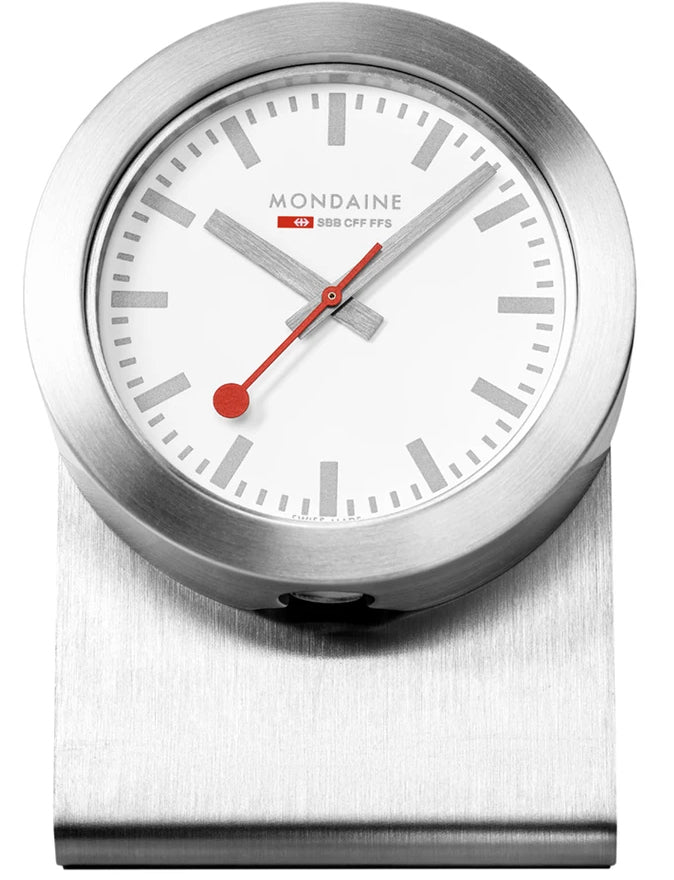 Mondaine Clock Magnet Silver Watch MDN-353 Image 2