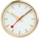 Mondaine Clock Pure Edition Aluminium Brushed Gold A990.CLOCK.17SBG Image 3