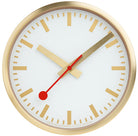Mondaine Clock Pure Edition Aluminium Brushed Gold A990.CLOCK.17SBG Image 3