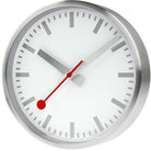 Mondaine Clock Pure Edition Aluminium Brushed Silver D A990.CLOCK.17SBV Image 1
