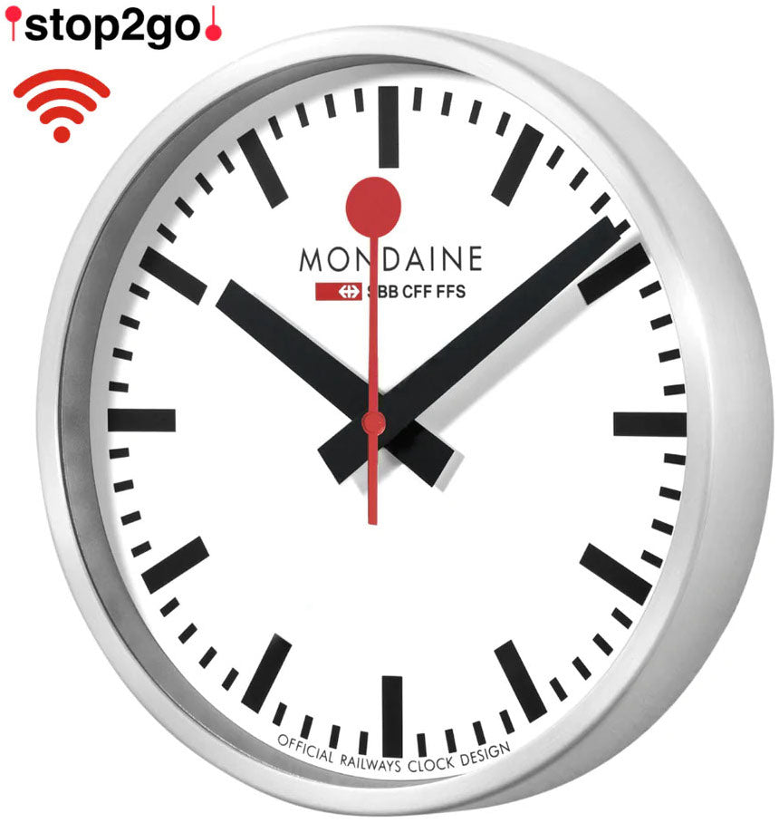 Mondaine Clock Stop2go White Watch MSM.25S11 Image 5