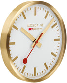 Mondaine Clock Wall Brushed Gold 40cm Watch A995.CLOCK.17SBG Image 1