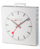 Mondaine Clock Wall Kitchen Silver Watch A995.CLOCK.17SBV Image 5