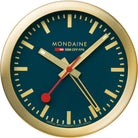 Mondaine Clock Wall & Table Alarm Blue Brushed Gold A997.MCAL.46SBG Image 1