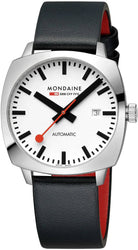 Mondaine Cushion Automatic White Watch MDN-500 Image 1
