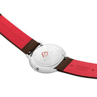 Mondaine Doppio 41mm Brown Vegan Grape Leather Watch MDN-518 Image 3