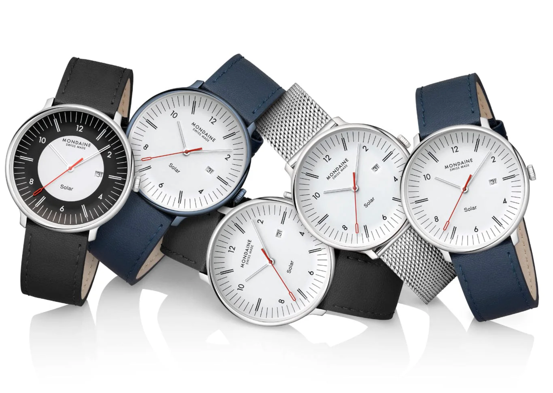 Mondaine Doppio 41mm Solar Watch MDN-511 Image 7