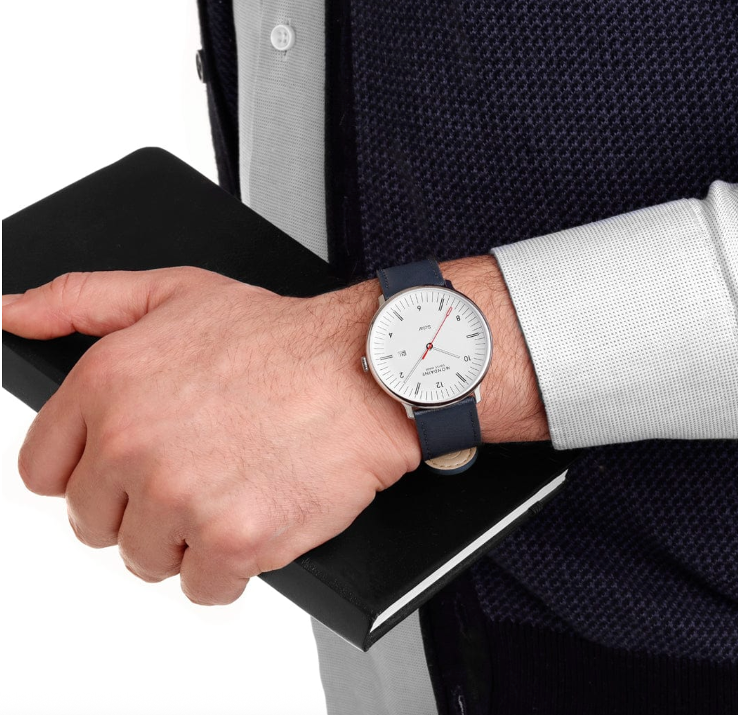Mondaine Doppio 41mm Solar Watch MDN-513 Image 3