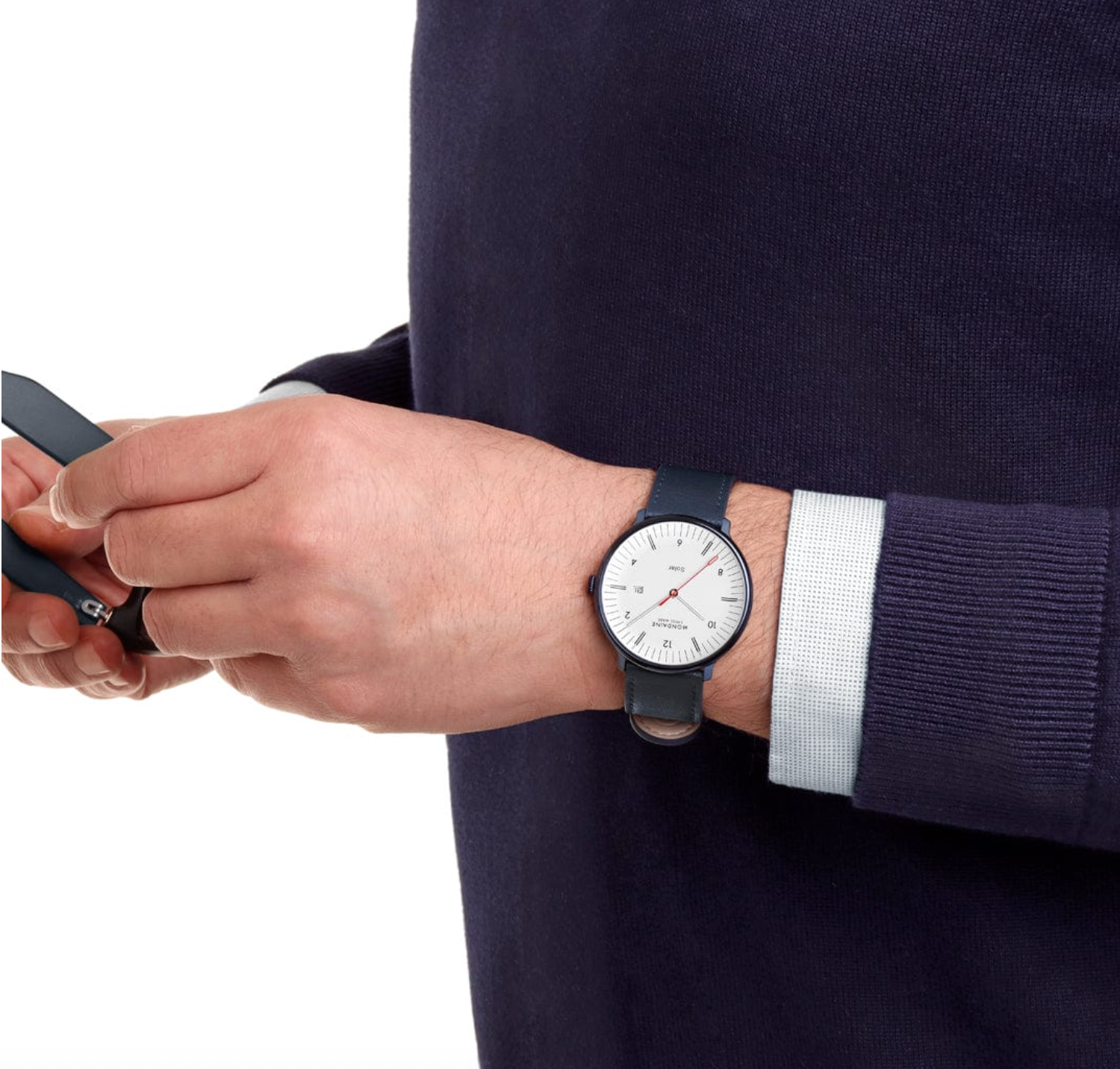 Mondaine Doppio 41mm Solar Watch MDN-514 Image 10