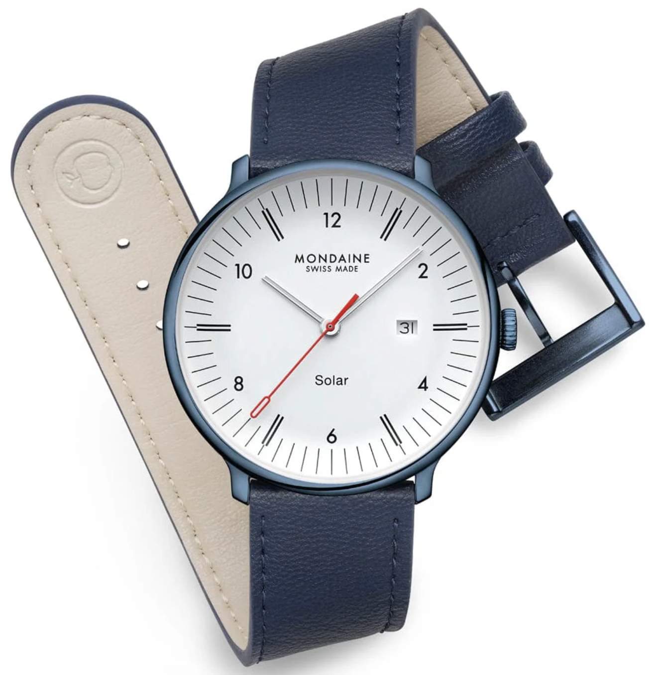 Mondaine Doppio 41mm Solar Watch MDN-514 Image 2