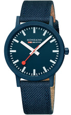 Mondaine Essence Deep Ocean Blue Textile Watch MS1.41140.LD Image 1