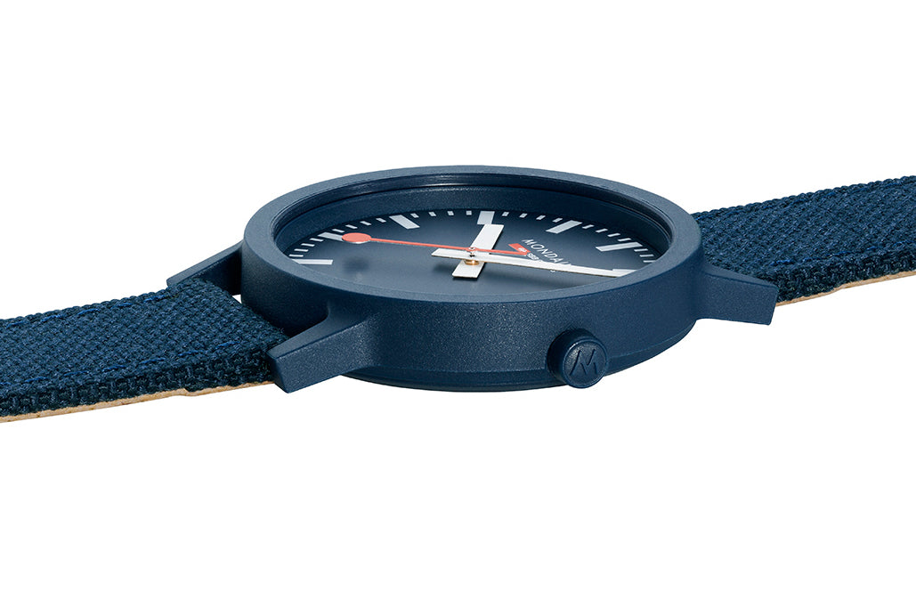 Mondaine Essence Deep Ocean Blue Textile Watch MS1.41140.LD Image 4