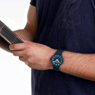 Mondaine Essence Deep Ocean Blue Textile Watch MS1.41140.LD Image 8