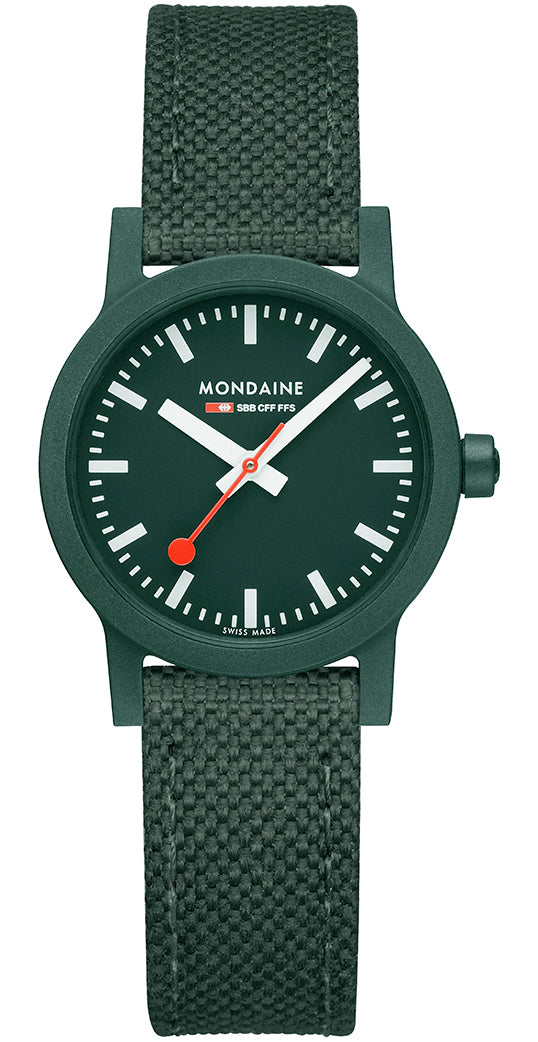 Mondaine Essence Park Green Textile Watch MS1.32160.LF Image 2