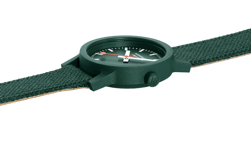 Mondaine Essence Park Green Textile Watch MS1.32160.LF Image 4