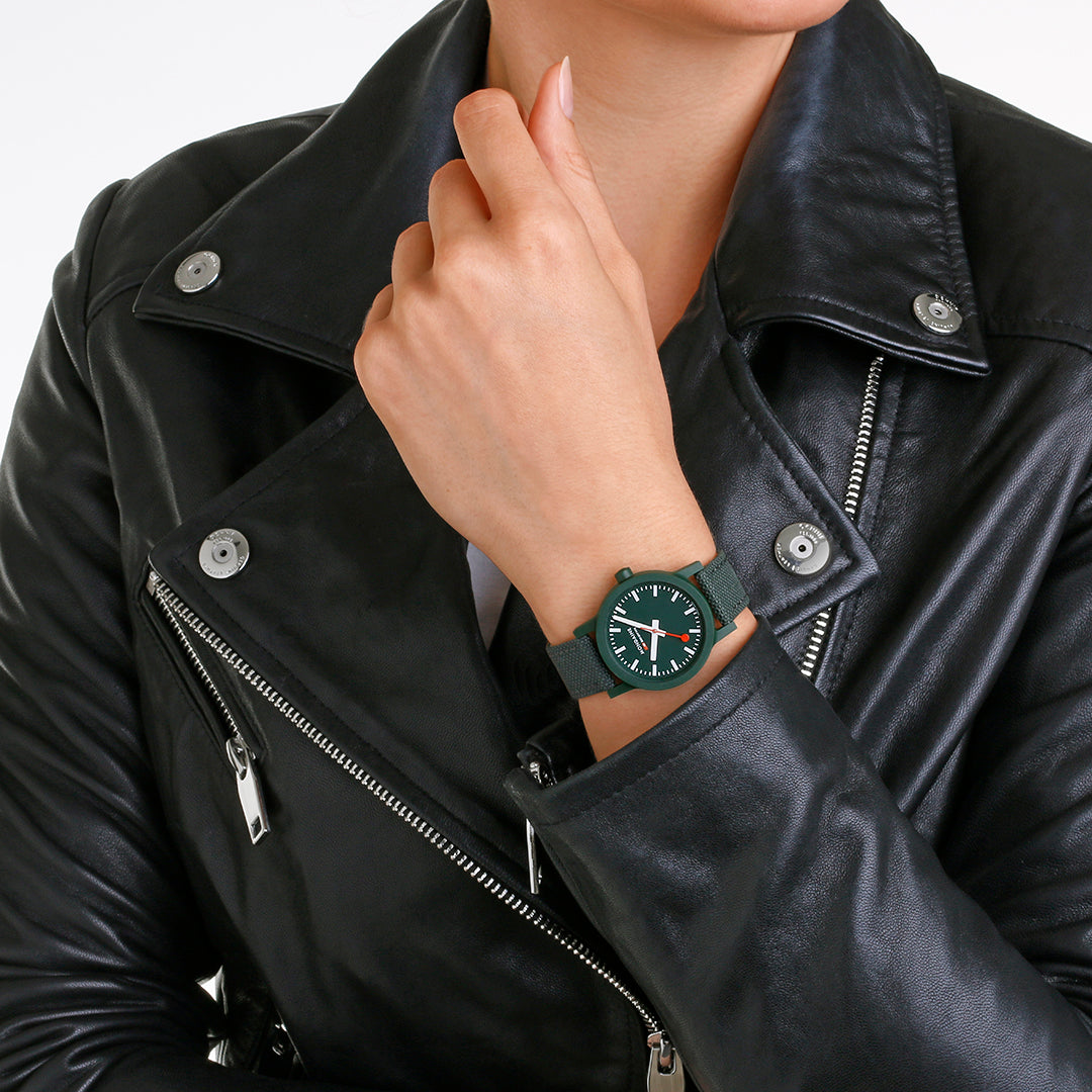 Mondaine Essence Park Green Textile Watch MS1.32160.LF Image 5