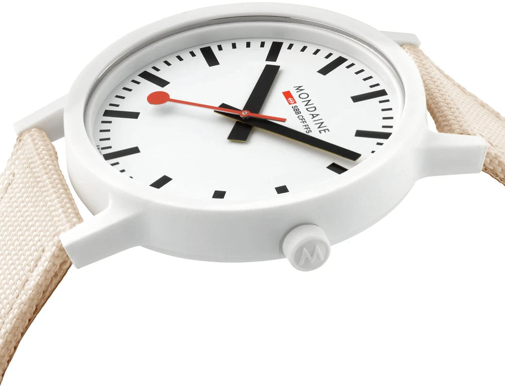 Mondaine Essence White Unisex Watch MS1.41111.LT Image 3