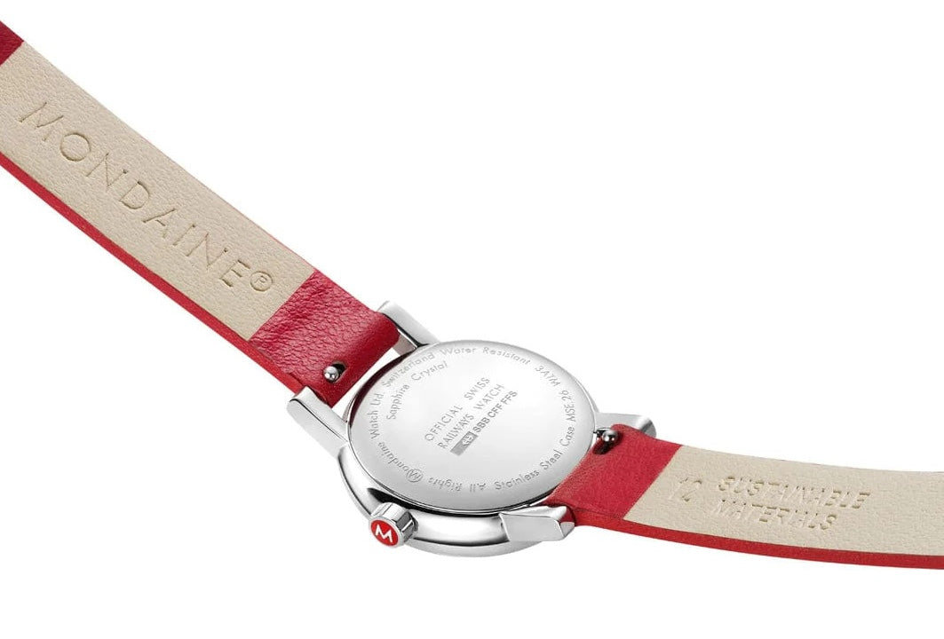 Mondaine Evo2 26mm Grape Leather Watch MSE.26110.LCV Image 2
