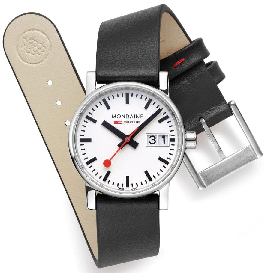 Mondaine Evo2 30mm Grape Leather Watch MDN-465 Image 3