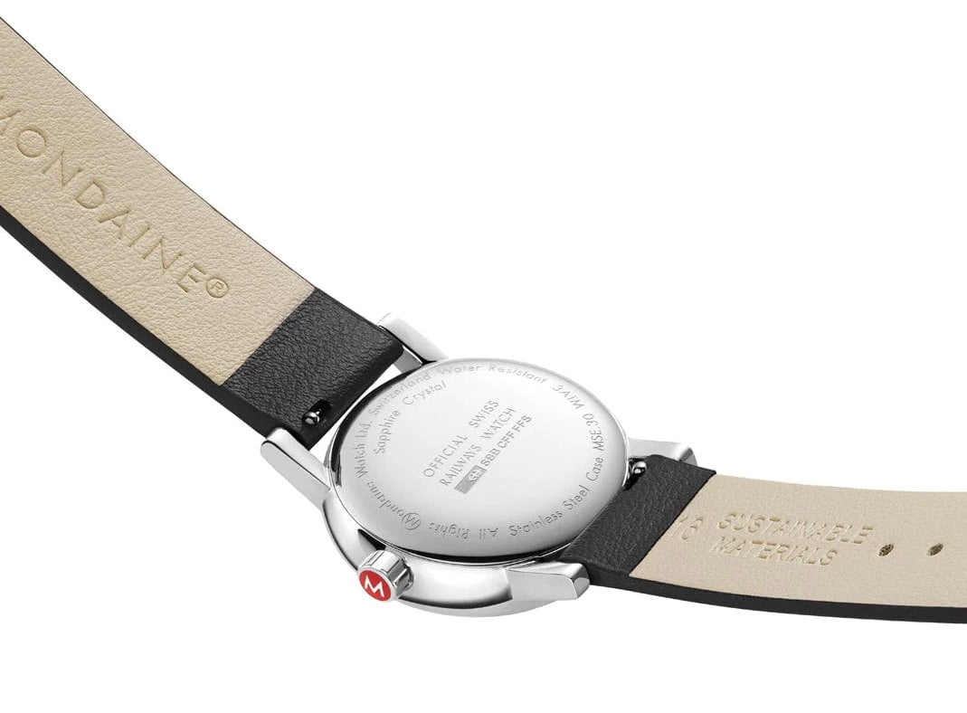 Mondaine Evo2 30mm Grape Leather Watch MDN-465 Image 4