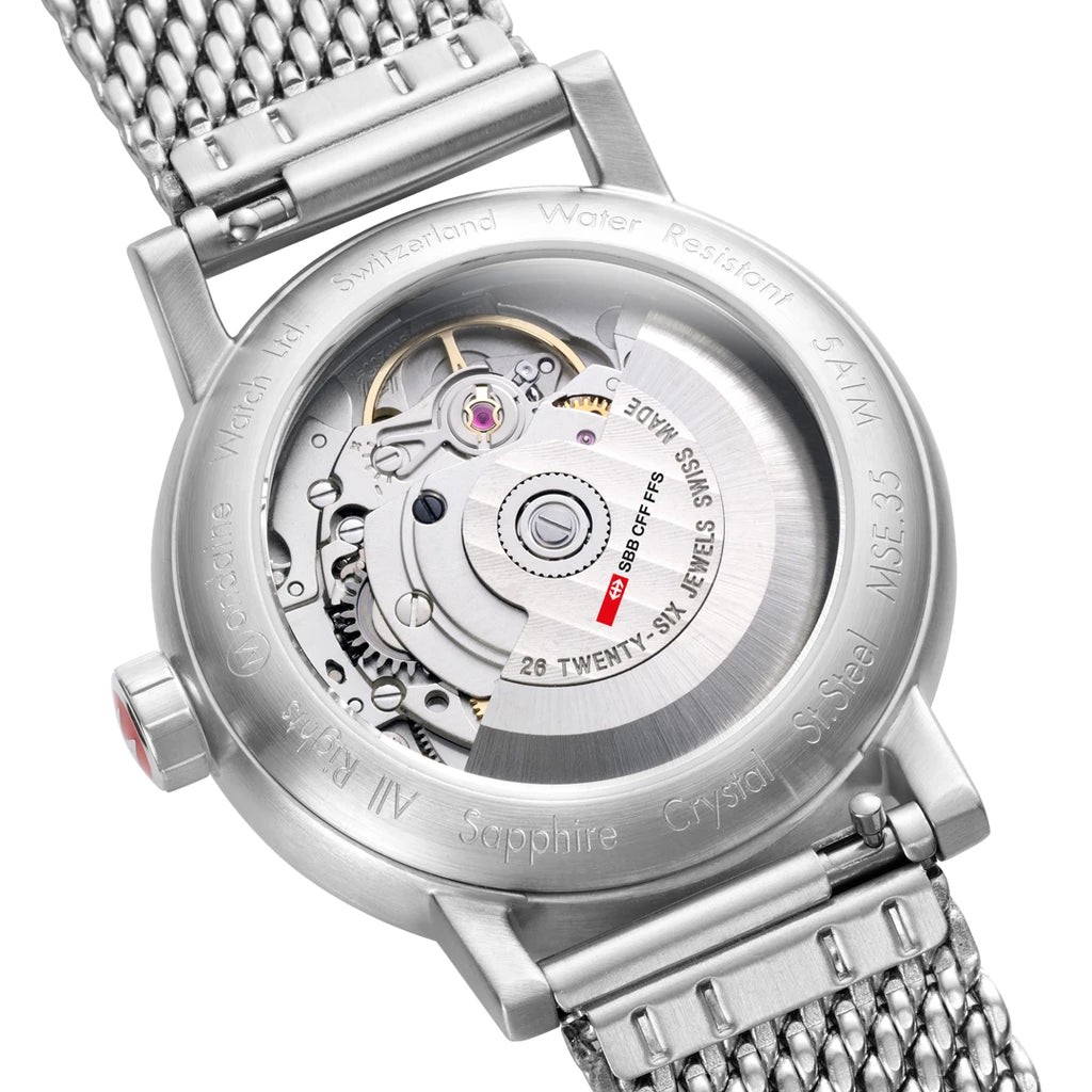 Mondaine Evo2 35 Automatic Bracelet Watch MSE.35610.SM Image 4