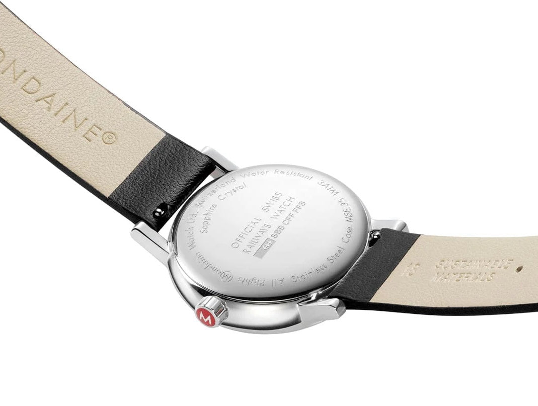 Mondaine Evo2 35 mm Grape Leather Watch MSE.35110.LBV Image 4