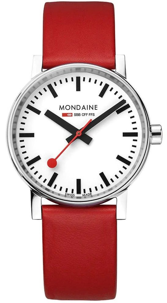 Mondaine Evo2 35 mm Grape Leather Watch MSE.35110.LCV Image 3