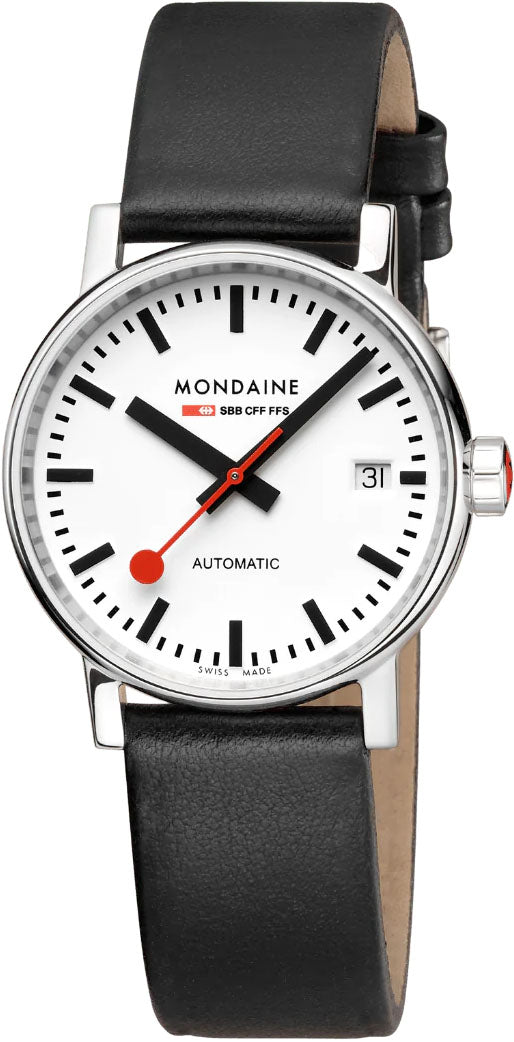 Mondaine Evo2 35mm Grape Leather Watch MSE.35610.LBV Image 1