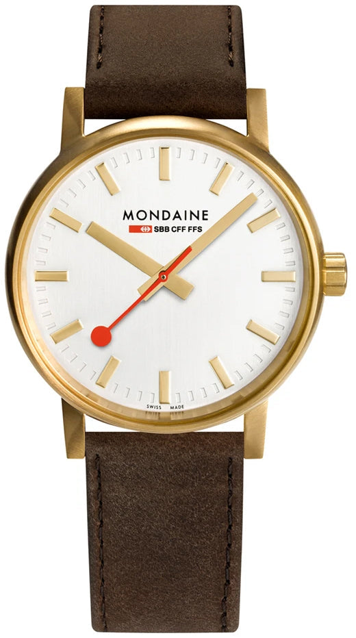 Mondaine Evo2 40 Gold IP Watch MSE.40112.LG Image 1