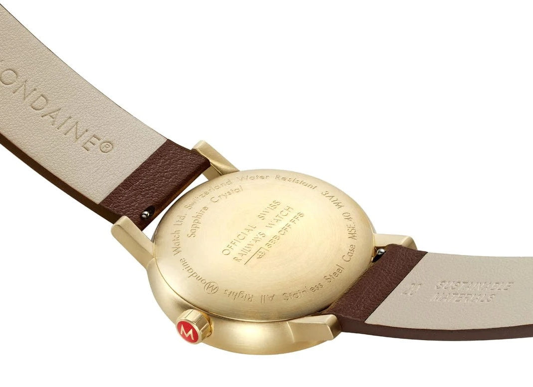 Mondaine Evo2 40mm Grape Leather Watch MDN-470 Image 5