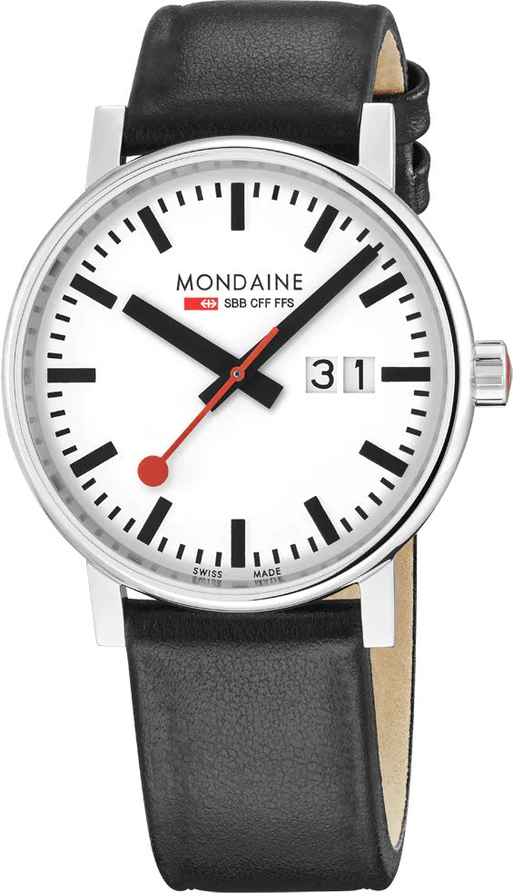 Mondaine Evo2 40mm Grape Leather Watch MSE.40210.LBV Image 1