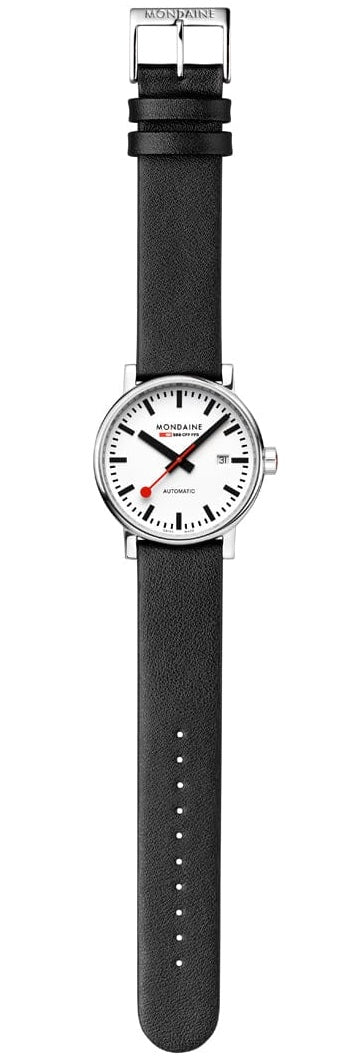 Mondaine Evo2 Big Auto 40mm Grape Leather Watch MSE.40610.LBV Image 5