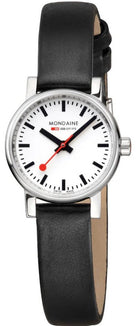 Mondaine Evo2 Black Vegan Grape Leather Watch MSE.26110.LBV Image 1
