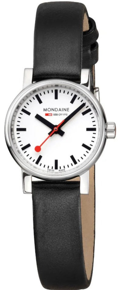 Mondaine Evo2 Black Vegan Grape Leather Watch MSE.26110.LBV Image 1