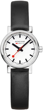 Mondaine Evo2 Black Vegan Grape Leather Watch MSE.26110.LBV Image 4