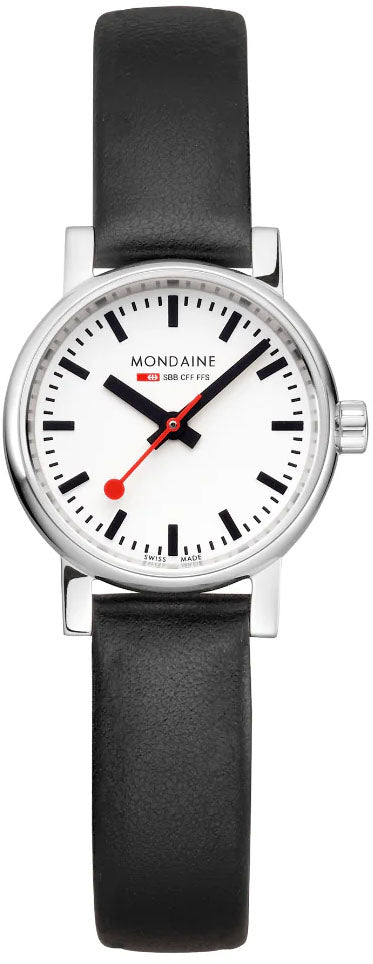 Mondaine Evo2 Black Vegan Grape Leather Watch MSE.26110.LBV Image 4