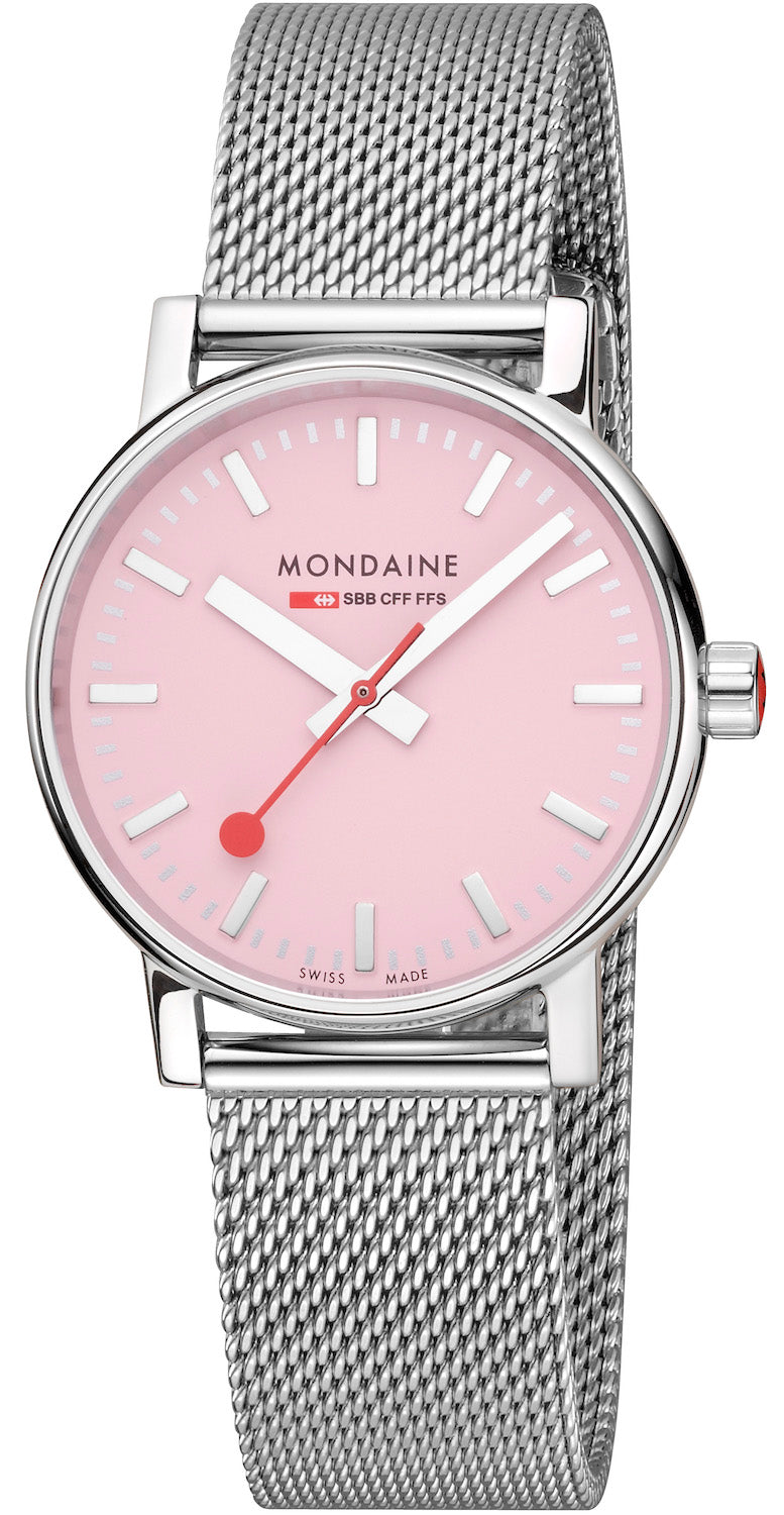 Mondaine Evo2 Sunrise 35mm Pink Watch MSE.35130.SM Image 1
